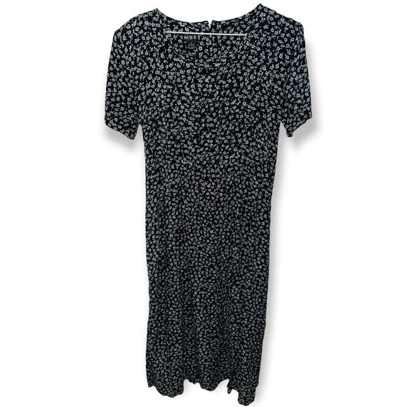 Vintage 1990s MSK Rayon dress sz 8 EUC - Picture 1 of 3